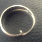 Silver hoop earrings