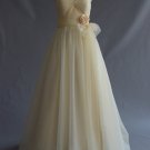 A-line Wedding Dresses, with Sweetheat NecklineGarden wedding dress, Simple tulle wedding dress