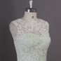 Short Wedding Dresses,Ivory Lace sage Organza Short Beach Wedding Bridal Dress,spring wedding