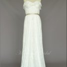 2015 Romantic A-line lace Wedding dress, Wedding gown,  wedding gowns with waistban