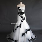 Fit and Flare lace applique Wedding dress, Wedding gown