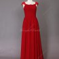 Simple red Chiffon A-line Beach/Destination Wedding Dress, Wedding gow