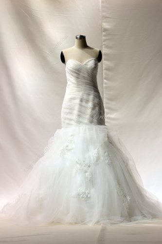 Ivory Custom made Mermaid tulle lace Wedding dresses Wedding gowns,
