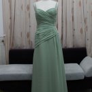 Sexy Spaghetti Sage prom dress/Prom gown/evening dress/party dress with pleats and beads