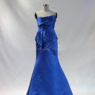 High quality royal blue silk satin mermaid prom dress,  evening dress with sweetheart neckline