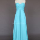 Simple style Chiffon Long Bridesmaid Dress,  wedding party dress With Sweetheart Neckline