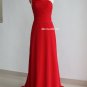 Strapless One shoulder Floor Length Chiffon Prom Dresses Bridesmaid Dresses Evening Gowns