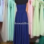 Column Strapless Long Bridesmaid Dress, Long Cheap Prom Dress