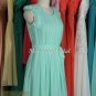 Mint Scoop Neck Bridesmaid Dress, Short Straps Chiffon Bridesmaid Dress&iuml;&frac14;�cheap prom dress