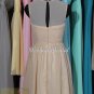 Champagne Bridesmaid Dress, Champagne Chiffon Bridesmaid Dress, Short Bridesmaid Dress, Cheap Dress