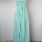 Mint Halter Bridesmaid Dress, Column Halter Floor-length Chiffon Prom Dress 2014