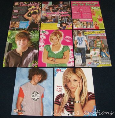 High School Musical 9 sets 72 Full page Magazine Clippings Pinups Lot L402