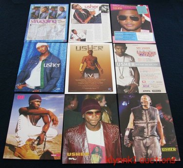 Usher 31 Full page Magazine clippings Pinups Lot C313