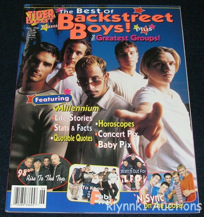 Tiger Beat Magazine June 1999 Backstreet Boys NSync Five Britney LFO 98 ...