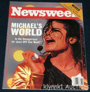 Michael Jackson Newsweek Magazine Collectible September 6, 1993
