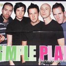 Simple Plan Poster Centerfold Collectible 62A  Jesse McCartney on the back