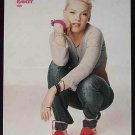 Pink Poster Magazine Centerfold 355A  Usher on the back