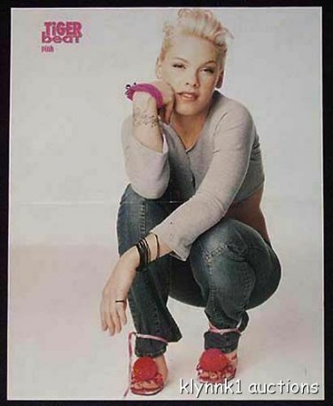 Pink Poster Magazine Centerfold 355A  Usher on the back