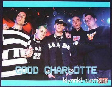 Good Charlotte - 2 POSTERS Centerfolds Lot 283A Hilary Duff on the back