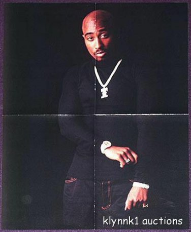 Tupac Poster Centerfold 63A Eazy-E on the back