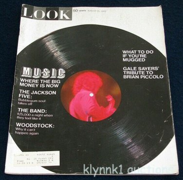 Michael Jackson Five Bubblegum Soul LOOK Magazine August 25, 1970 Woodstock
