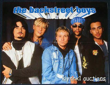 Backstreet Boys Poster Centerfold Collectible 1165A NSync on the back