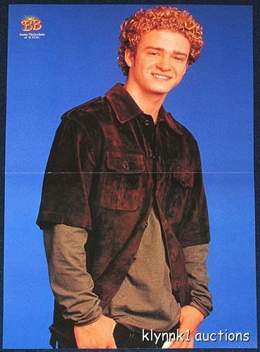 Justin Timberlake - 3 POSTERS Centerfolds Lot 1399A Nick Carter on the back