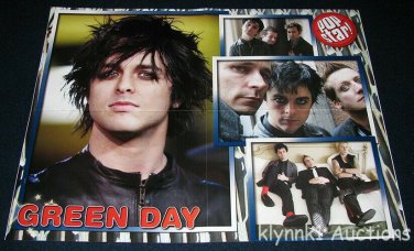Green Day Billie Joe Poster Centerfold 3459A Hilary Duff Haylie Duff on back