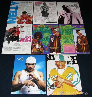 Nelly - 13 Full page Magazine Clippings Pinups Articles Lot B318