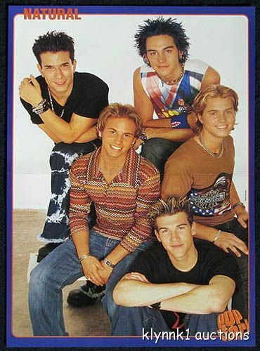 Natural -- 3 POSTERS Centerfolds Lot 901A Wade Robson Chris Klein Kelly Osbourne