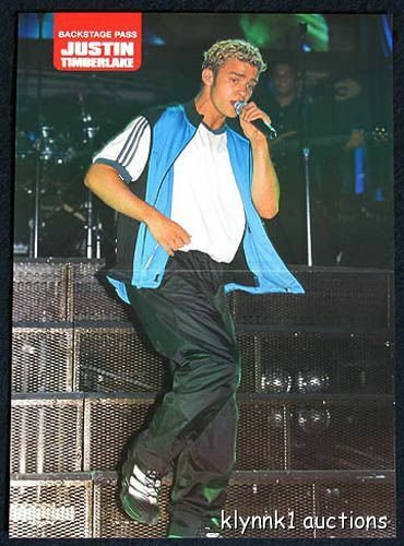 Justin Timberlake  POSTER Centerfold 894A  Britney on back