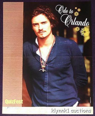 Orlando Bloom 2 Posters Centerfold Lot 547A Chad Michael Murray Jesse McCartney on back