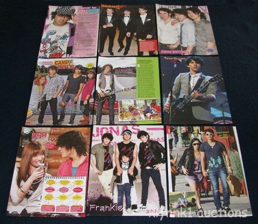Nick Jonas Brothers Joe Kevin Frankie 9 Full page clippings Pinups Lot J326
