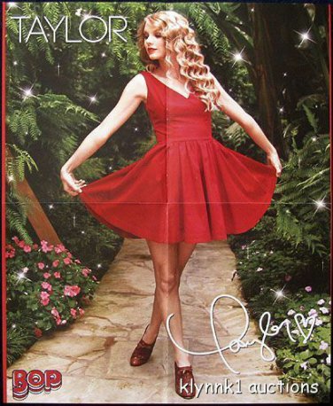 Taylor Swift - 2 POSTERS Centerfolds Lot 2671A Taylor Lautner on the back