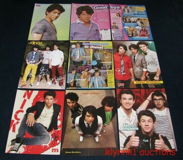 Jonas Brothers 34 Full page Magazine clippings Pinups Lot J300