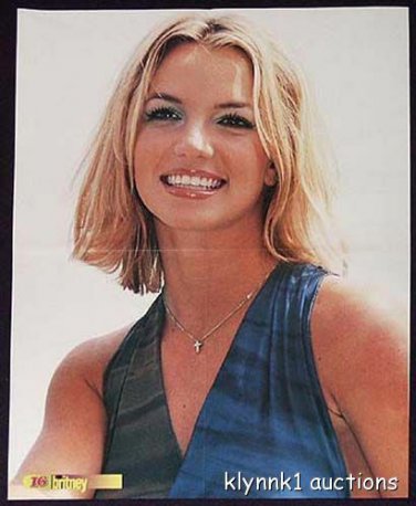 Britney Spears Poster Centerfold 576A  N Sync N'Sync on the back