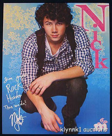 Nick Jonas Brothers 2 POSTERS Centerfolds Lot 822A Ashley Tisdale on the back