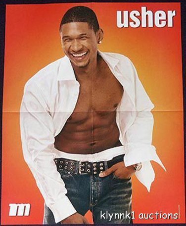 Usher 2 POSTERS Centerfold Collectibles Lot 135A Lindsay Lohan on the back