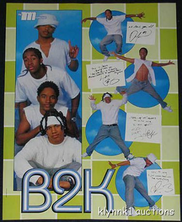 B2K Omarion JBoog Poster Centerfold 1180A Josh Hartnet on the back