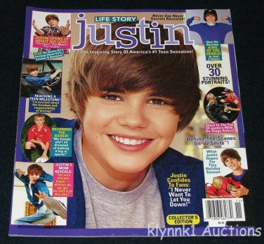 Justin Bieber Life Story Magazine #1 Teen Sensation Collectible March 2011
