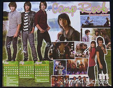 Jonas Brothers Camp Rock - 2 POSTERS Centerfolds Lot 824A  Kevin Jonas on back
