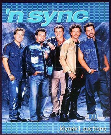 NSync Justin Timberlake - 2 POSTERS Centerfolds Lot 567A OTown O-Town on back