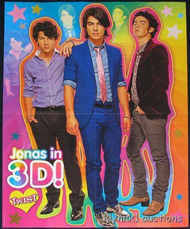 Jonas Brothers Nick Joe - 2 Posters Centerfold Lot 1583A Taylor Swift on back