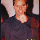 Ricky Martin - 2 POSTERS Magazine Centerfolds Lot 1614A Take 5 on back