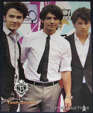 Jonas Brothers Nick Jonas 3 Posters Centerfolds Lot 1953A Jonas Brothers on back