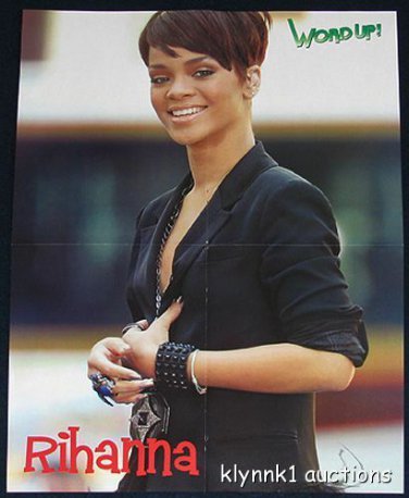 Rihanna 4 POSTERS Centerfolds Lot 1473A Lil Wayne, Soulja Boy, Star Mix on back