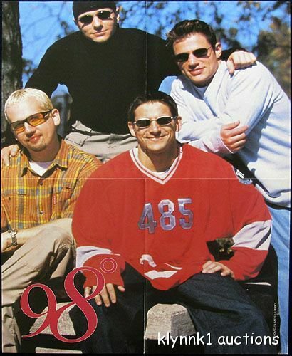 Plus One Details about   98 Degrees 2 POSTERS Centerfolds Lot 2690A Ashley Angel of O-Town