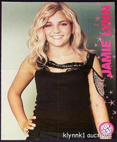 Jamie Lynn Spears 2 POSTERS Centerfold Lot 161A Zac Efron Ryan Cabrera on back