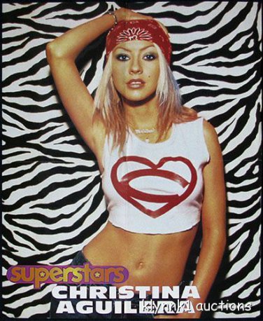 Christina Aguilera 2 Posters Centerfold Lot 2736A Nsync Justin Timberlake