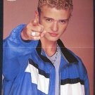 Justin Timberlake - 3 POSTERS Centerfolds Lot 1745A Backstreet Boys on the back